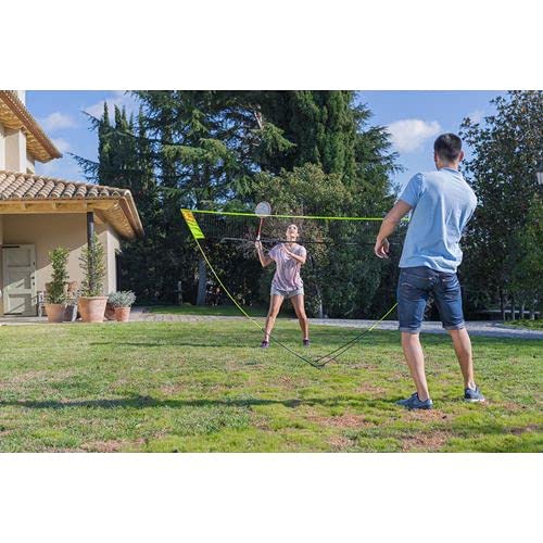 REDE BADMINTON EASY NET DISCOVERY (KIT RAQUETES+ PETECAS+REDE)