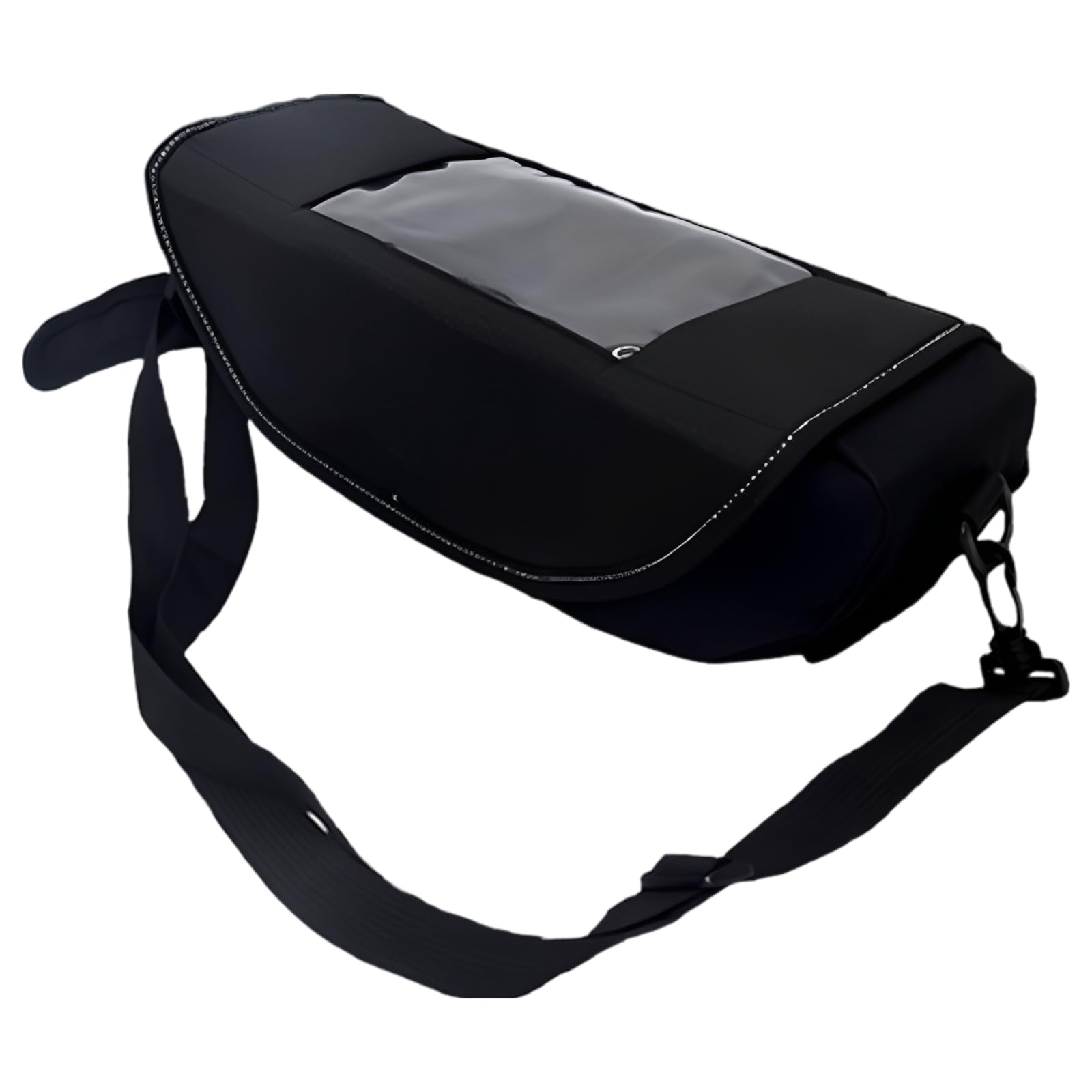 Sacoche de Guidon Moto 12,6 x 5 x 4 Pouces, Sac Moto avec écran Tactile pour Navigation, Sac Outil de Voyage Universel Compatible Yamaha BMW Triumph, Format Compact, Grande capacité