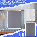 Suzile 2 Pcs Gray Enclosed Bulletin Board Lockable Cork Case Notice Board Aluminum Framed Waterproof Locking Cabinet with Mounting Screws for School Class Office Wall Display Pictures 48x36 Inch - Image 3