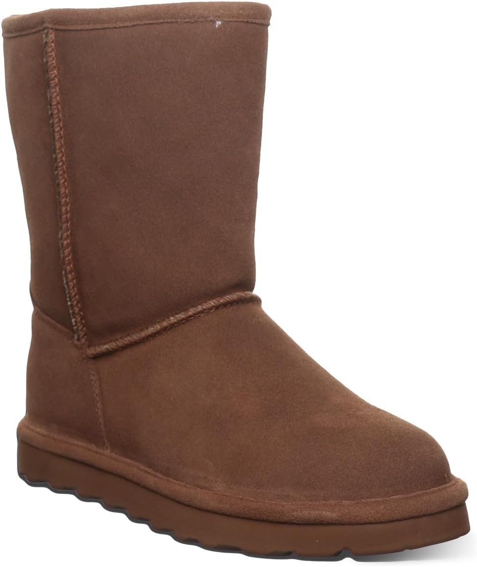 BEARPAW Women's Elle Short Winter Boot | 8" Suede Shoes | Sheepskin & Wool Blend Lining | Comfortable Boots for Women - Image 3