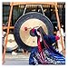 27.6 Inch (70cm) Chau Gong – Traditional Chinese Bronze Gong with Mallet & Hanging Rope (for Meditation & Decor)