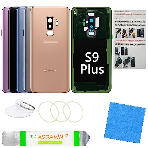 Réparer vitre arrière cassée Galaxy S9 Plus avec le kit de remplacement Sunrise Gold
