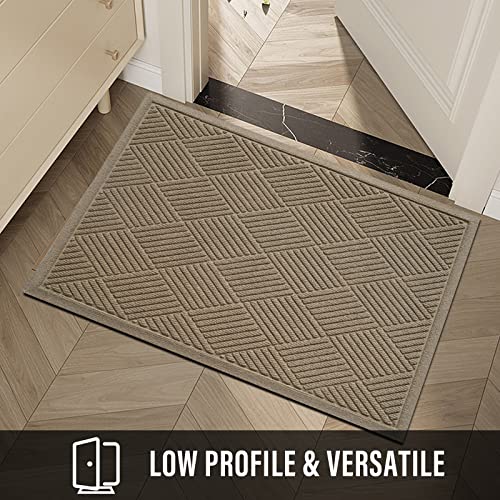 Hiyard Sturdy Front Door Mat, Absorbent Muddy Dirt Resist Welcome Door Mats Outdoor Indoor, Stain And Fade Resistant thumb #5