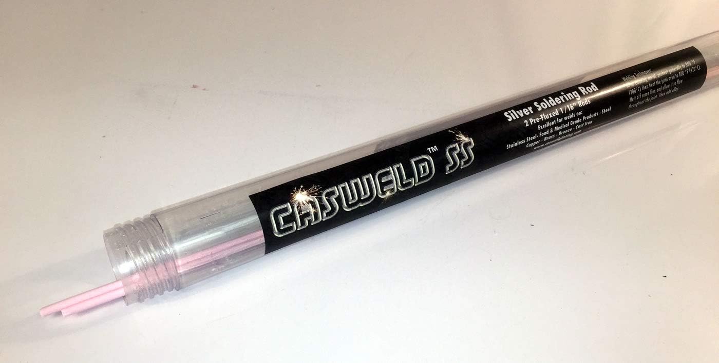 Casweld Silver Solder Rods - 1/16 x 2 Rods