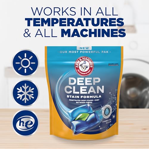 ARM & HAMMER Deep Clean Stain Formula Laundry Detergent Paks, 21 Count - image 8