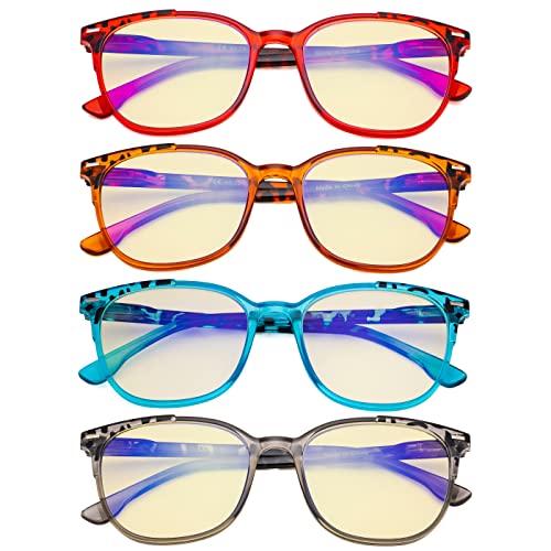 Image of Eyekepper Ladies Reading Glasses - 4 Pack Large Square Readers for Women