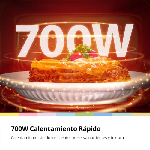 Microondas con grill COMFEE' elimina la espera al descongelar comida en minutos 6