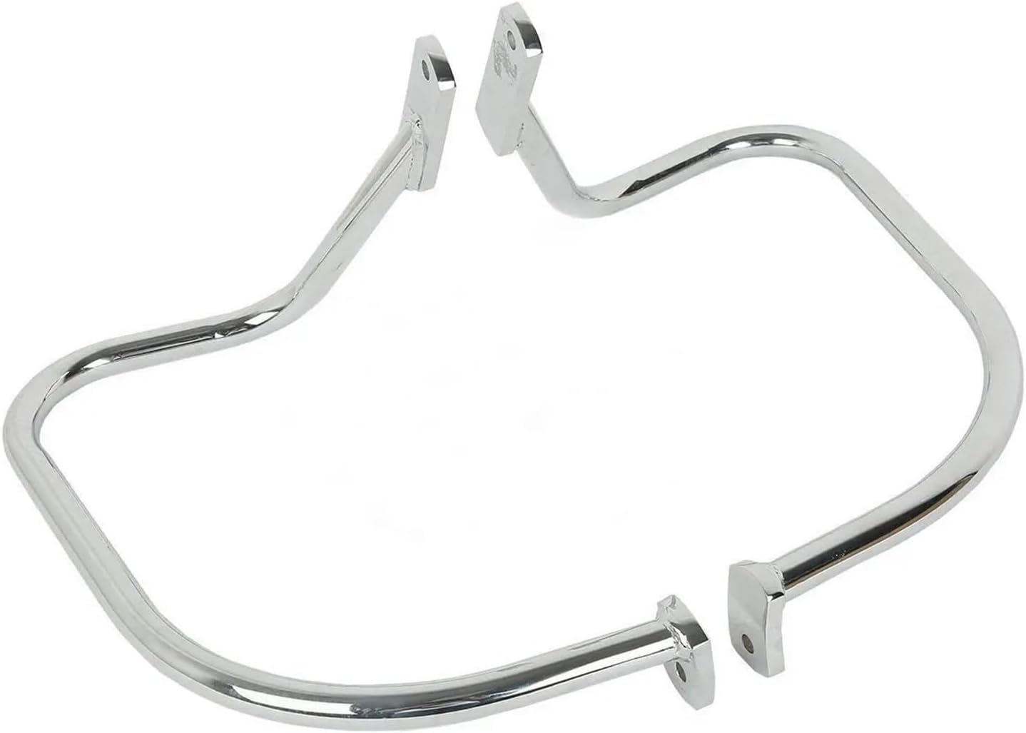 Engine Guard Motorcycle Saddlebag Guard Rail Crash Bar Fit for Harley Fit for Softail Heritage Springer FLSTS 1997-1999 Bar Bumper Protector(Chrome)