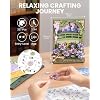 rowood Water Lily 3D Puzzle Building Set with LED,DIY Monet Wall Art Craft Kits for Adults,Home Decor Botanical Collection Gift on Christmas