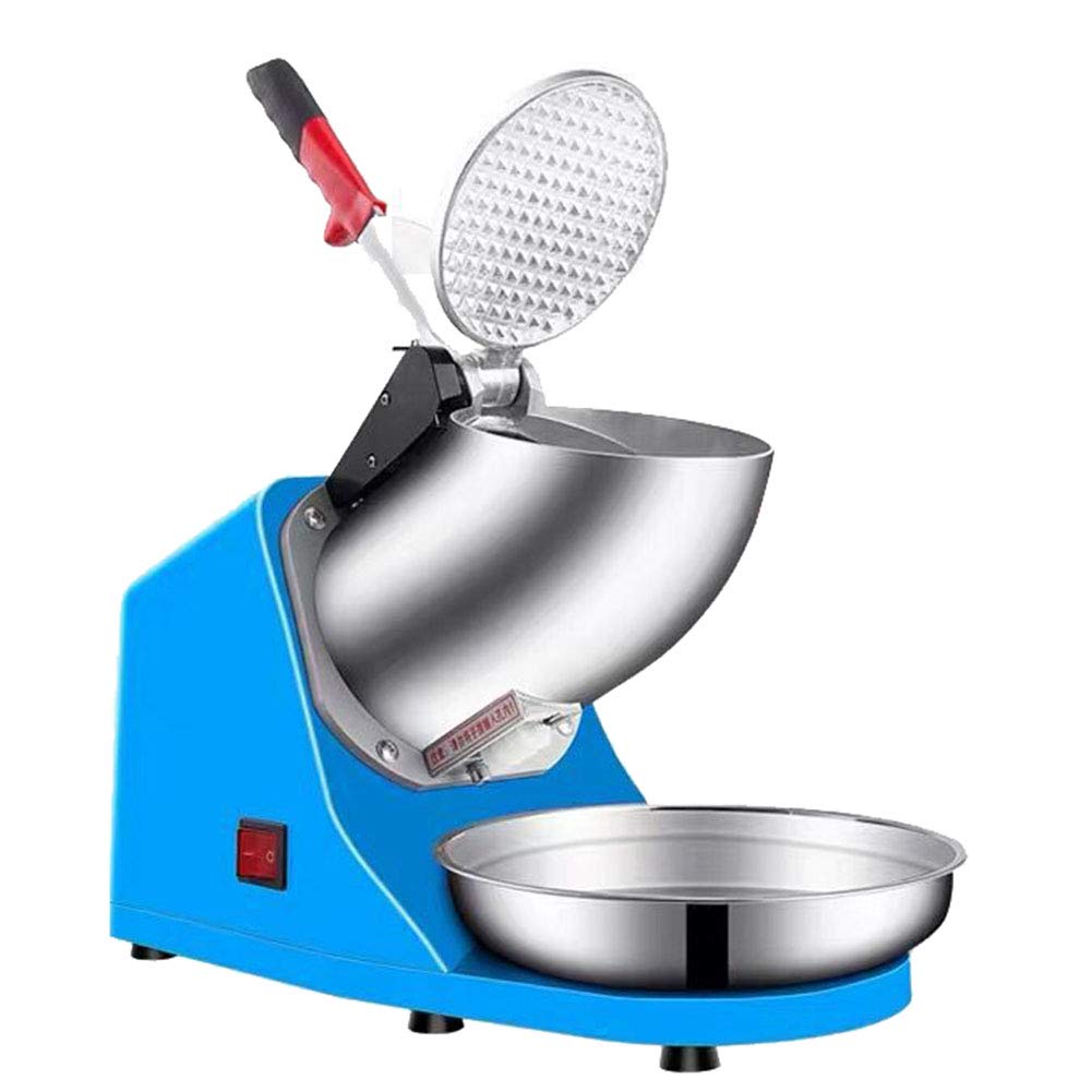 Macchina per la creazione di Coni di Neve per tritaghiaccio Elettrico Blu 143 libbre/Ora per Feste, raduni, casa