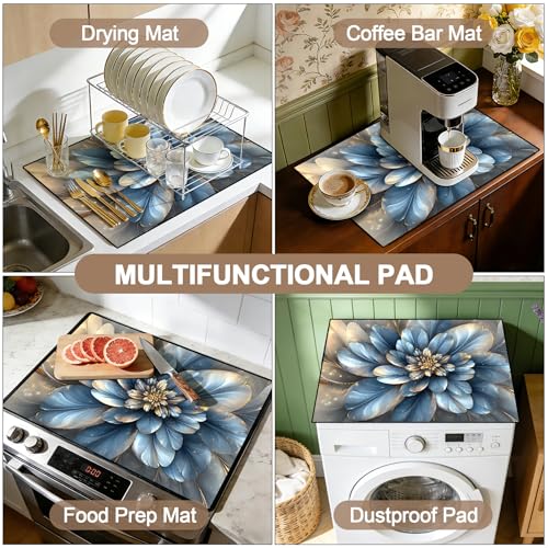 Image of Stove Guard Mat for Electric Stoves -Heat-Resistant Protector, Non-Slip Kitchen Counter Mat Stylish Kitchen Decor (J405)