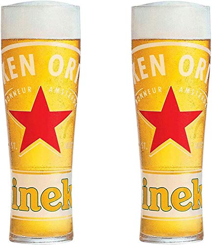 Heineken Signature Glasses -16 Ounce - Set of 2
