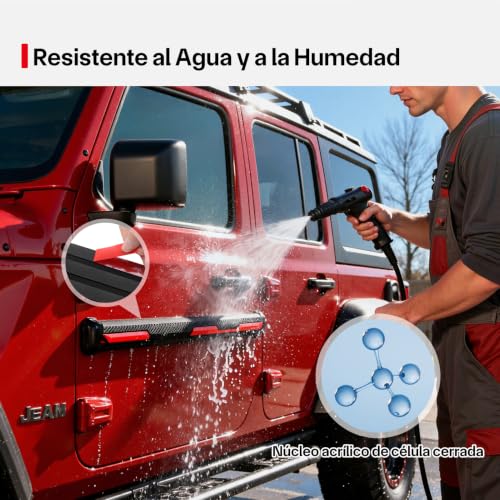 Miniatura 6 de Fixchord 3m Vhb Cinta Adhesiva Doble Cara Extra Fuerte, Cinta Adhesiva De Montaje Fuerte E Impermeable Para Tiras De Iluminación Led, Decoración De Hogar Y Oficina, Negro 15.4ft 0.59in