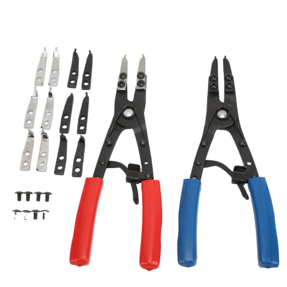 Aazxggevz Onecolor Snap Ring Pliers Set 2Pcs Internal External Circlip Pliers Compatible With Automotive Repair