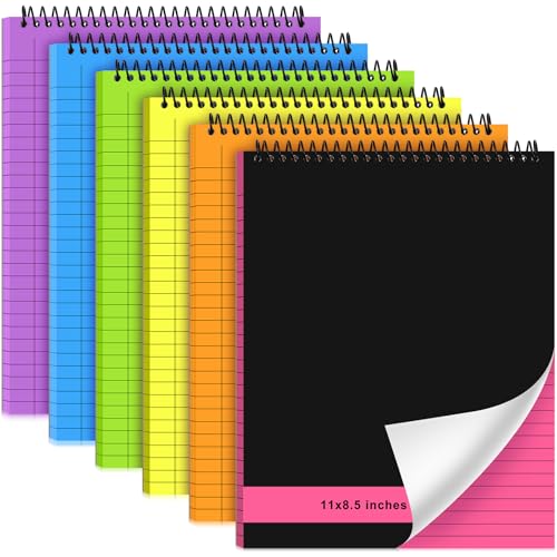 Carnet à spirale Resurhang lot de 6 blocs notes A5 à couverture rigide