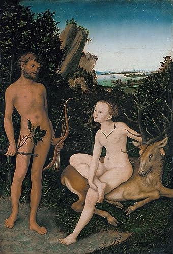 Pinturas famosas en lienzo abstracto de Lucas Cranach para decoración del hogar