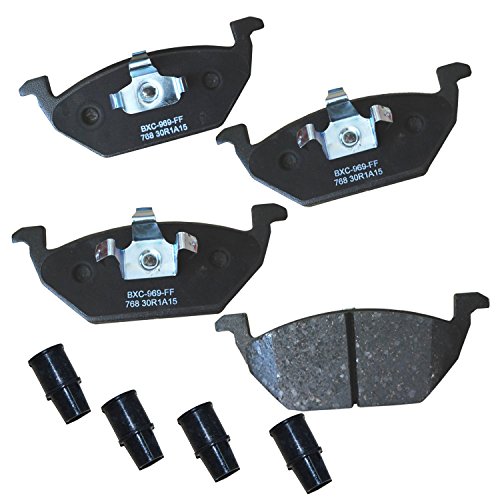 Image of Bendix Premium SBC768 Ceramic Front Brake Pads for Select Models Audi A1, A3, Seat Cordoba, Toledo, Volkswagen Beetle, Clasico, CrossFox, Golf, Jetta, Lupo, Virtus