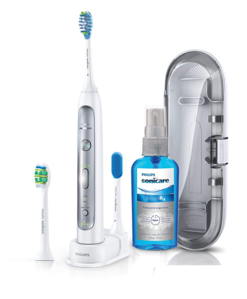 Philips Sonicare FlexCare Platinum HX9188/10 - Spazzolino elettrico sonico (status, batteria, integrato, agli ioni di litio, 110-240 V, 1 pezzo