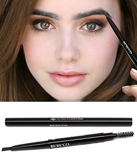 Waterproof Smudgeproof Longlasting Eyebrow Pencil Brow Liner Cruelty Free Sweatproof Drawing Eye Brow with Brush for Girls Women Novice (gray)
