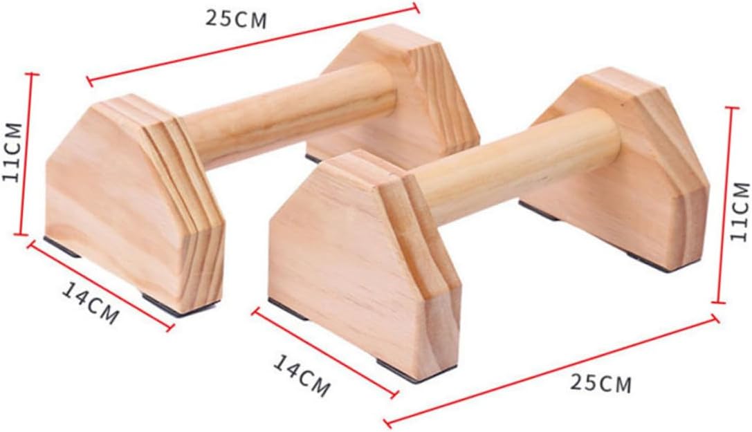 Solid Wood Push-up Bracket with Anti-slip Cushioning for Enhanced Range of Motion Calisthenics Handstand Bars for Home Fitness and Strength Training