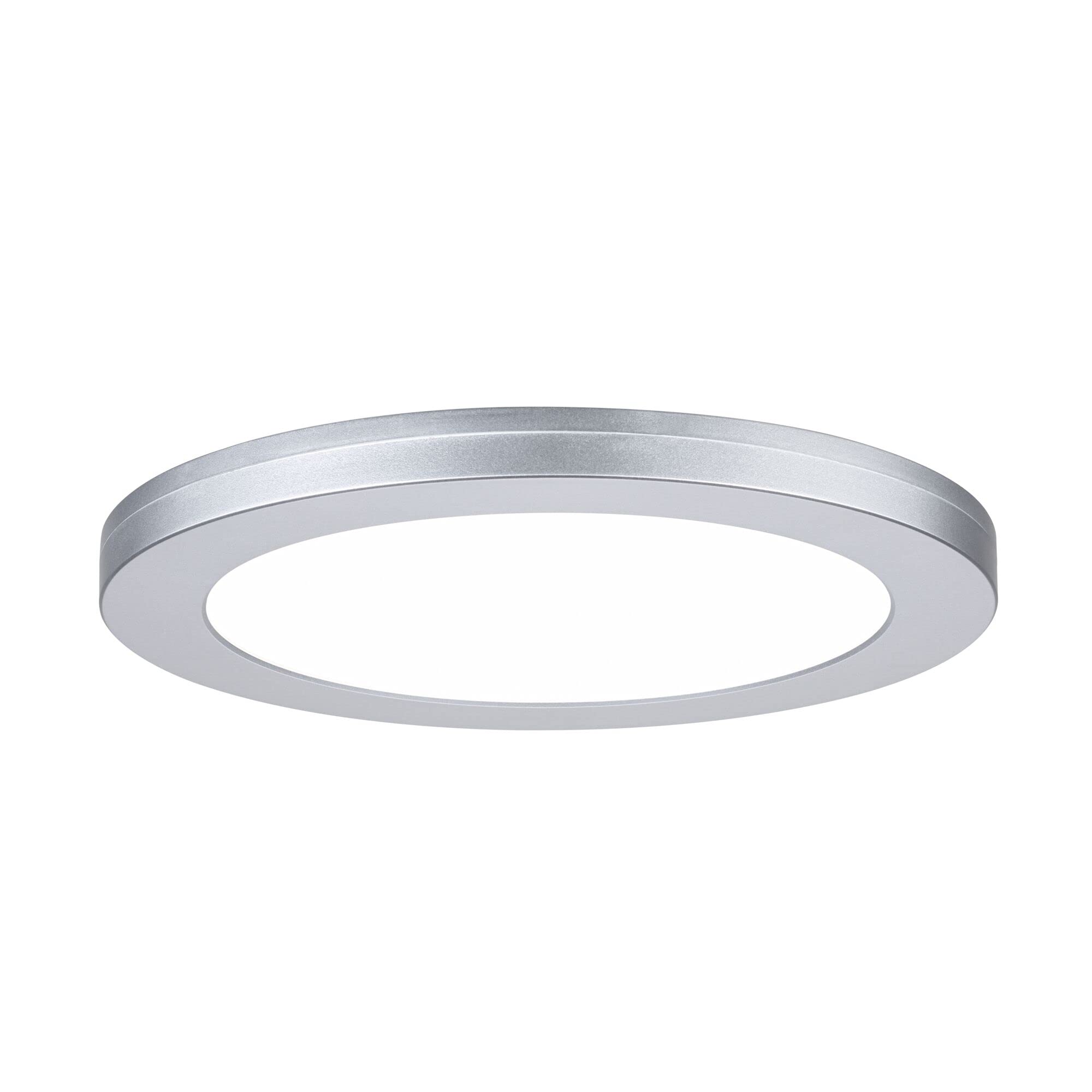 Paulmann 93098 LED Panel recessed panel 2in1 Cover-it 225mm round incl. 1x16.5W Daylight White Chrome matt ceil. luminaire plastic 4000K