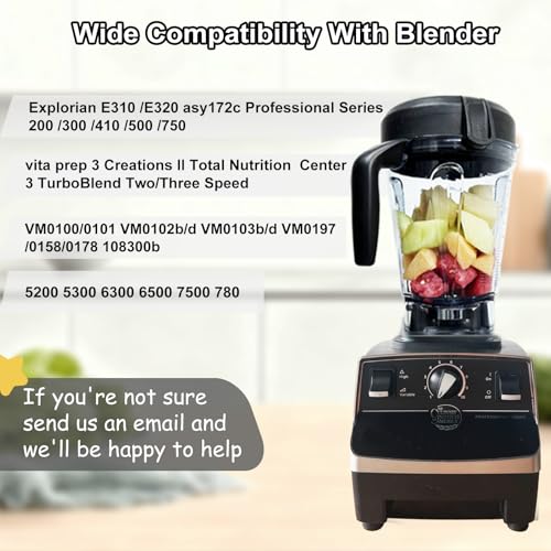 Recipiente de licuadora 64oz bajo perfil compatible Vitamix miniatura 2