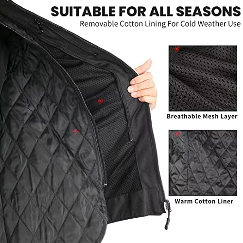 Ilm ILM-JK41 Motorcycle Jackets Motocross Carbon Fiber Armored Shoulder Jacket thumb #1