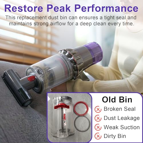 Image of Lemige Upgrade V11 V15 Vacuum Dust Bin Canister Replacement Parts for Dyson