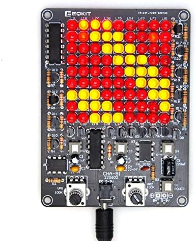 Gikfun LED Chaser Soldering Practice Kit PCB Board 81 LEDs for STEM Electronics School Learning Project DIY EK1974