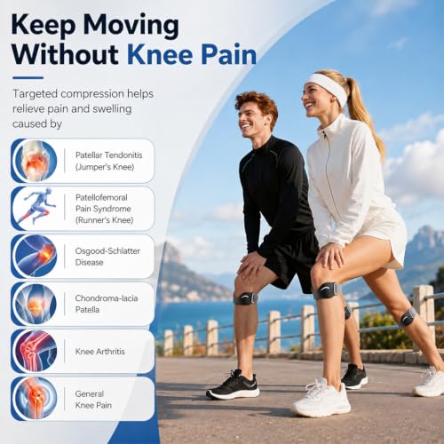 Image of PROBEROS 2PCS Patella Support Knee Cap Brace Knee Brace Patella Band