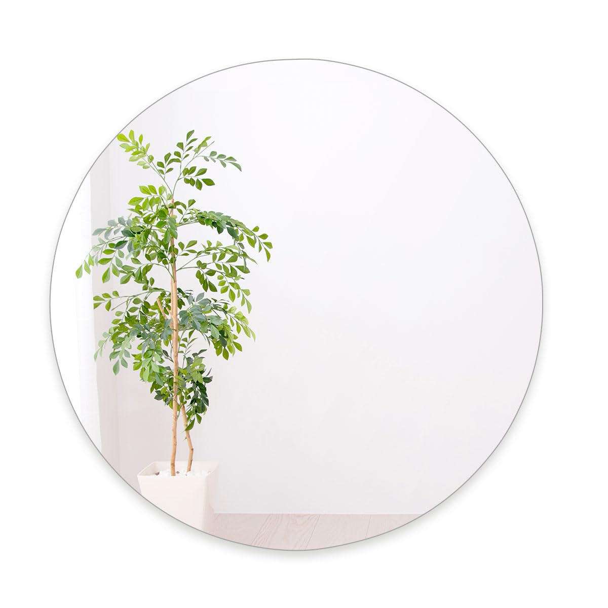 ナチュラルミラー☆80✖️60cm Amazon.co.jp: ぼん家具 鏡 壁掛け 丸 円形ミラー 直径61cm