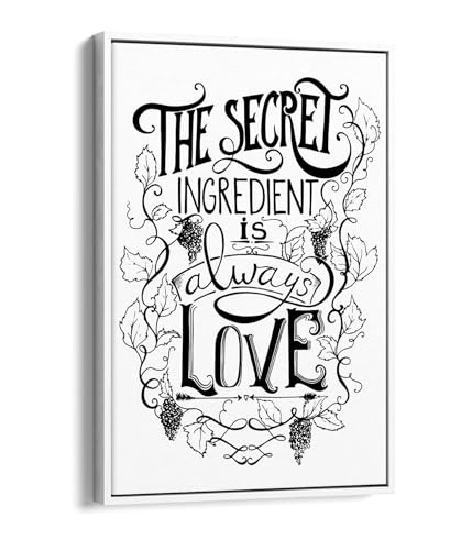 Impression sur toile love cadre blanc pour un foyer chaleureux