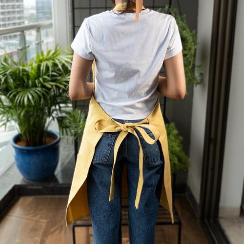 Image of Personalized Custom Apron - 100% Cotton, Adjustable Neck strap, Large Pocket - Unisex Apron for Men & Women - Cooking, Baking, BBQ, Customizable