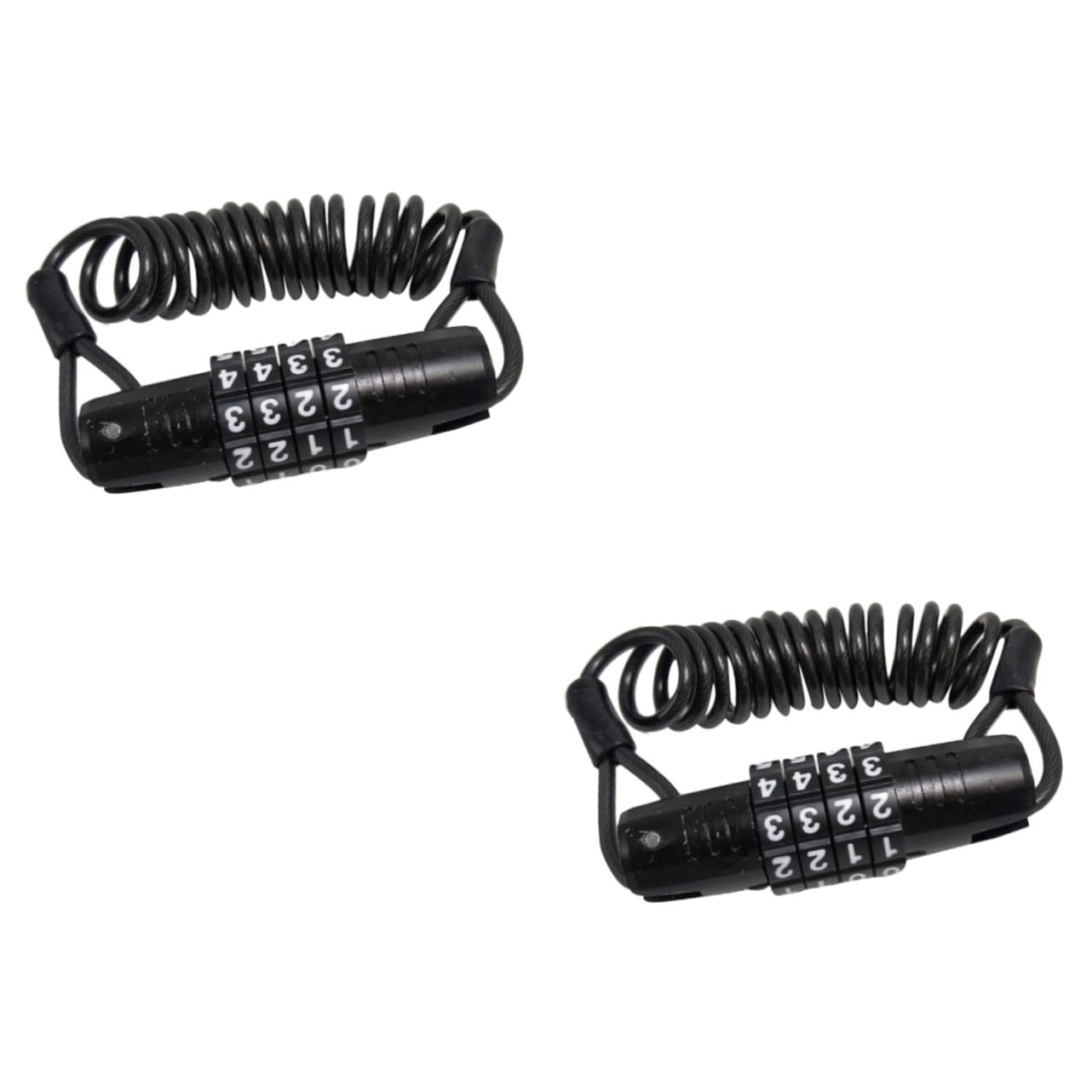ifundom 2pcs Theft Bike Coded Lock Portable Password Lock for Bicycles Motorcycles and Scooters Durable Cable Design Compact and Easy to Carry for Outdoor Security