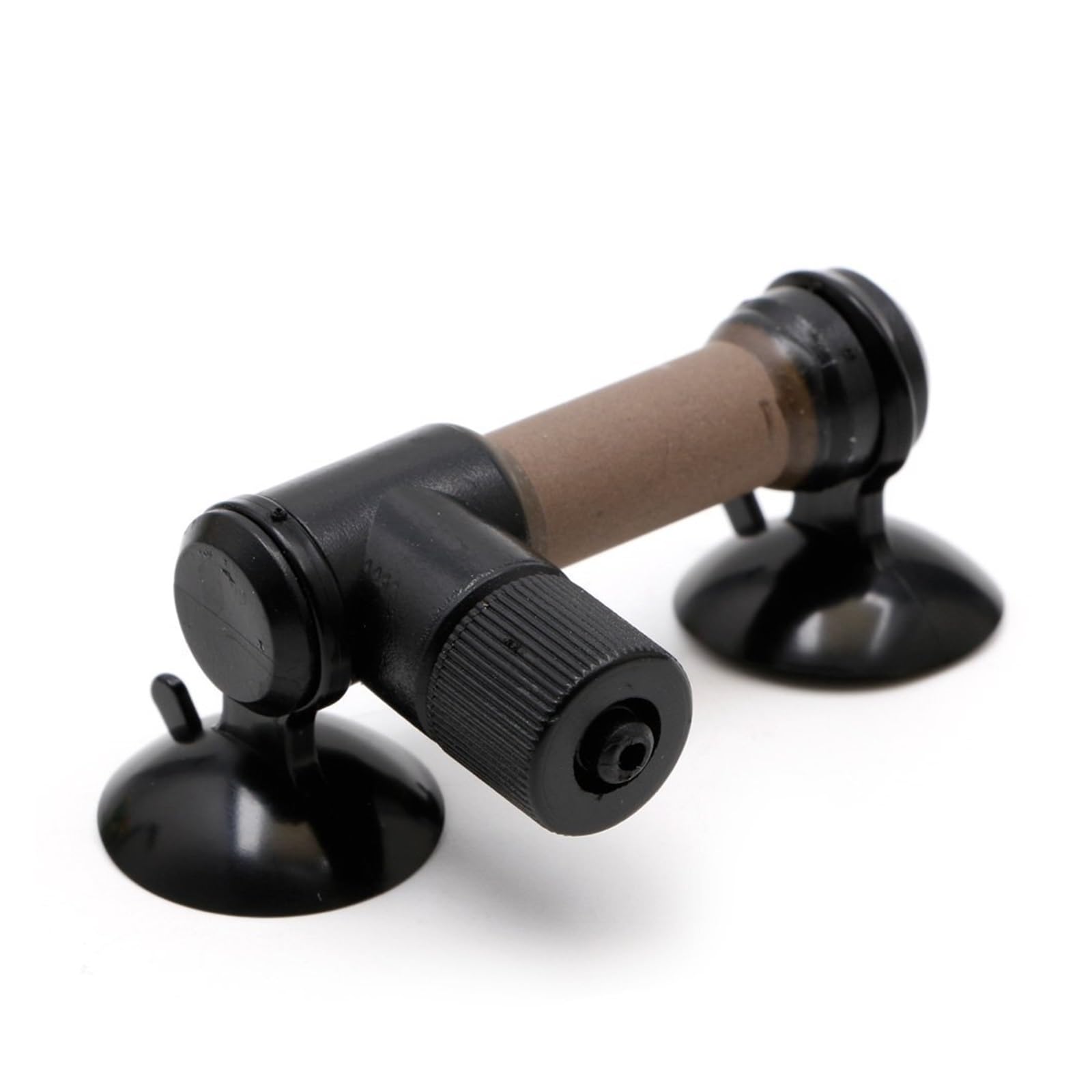 Diffuseur de CO2 pour aquarium, atomiseur en céramique fine avec efficacité super diffuse, design de tube de CO2 à visser sécurisé, noir et kaki (L)