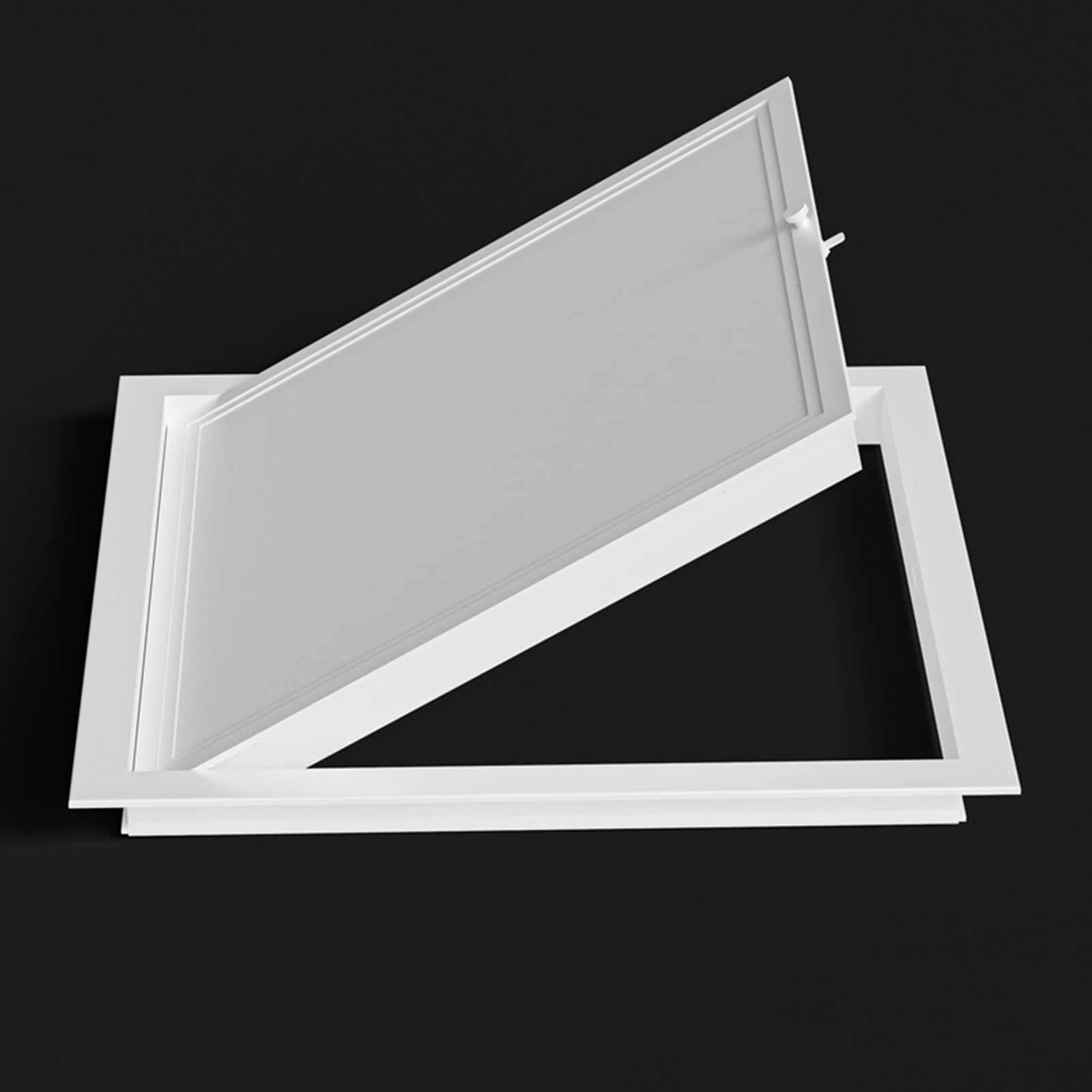 Panel de acceso personalizable para techo/paredes para paneles de yeso, cubierta de fontanería de metal galvanizado, caja de registro de agua y electricidad para baño/cocina (25 x 35,5 cm)