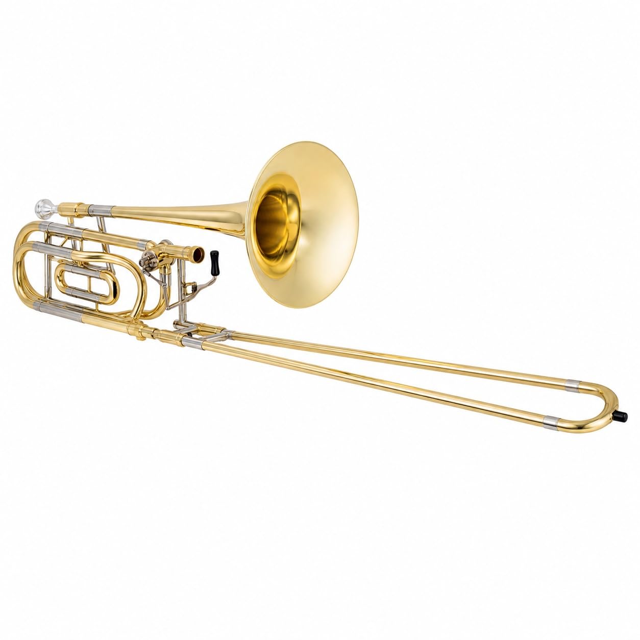 Bb/F-Tonhöhe Tenorposaune Goldlack-Zugrohr