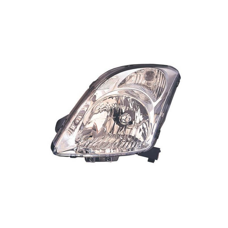 Phare avant gauche H4 chromé compatible avec Suzuki Swift 3 2005-2010