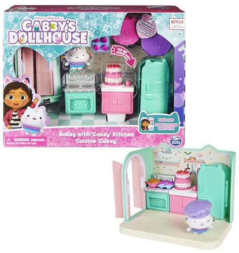 DREAMWORKS GABBY'S DOLLHOUSE - Deluxe Raum, Bakey with Cakey, Küche mit Kuchi (engl. Cakey), 3 Möbelstücken und 2 Überraschungsboxen mit Zubehörteilen, geeignet für Kinder ab 3 Jahren für 23,45 EUR (-6%) statt 24,99 EUR bei amazon.de Bild: DREAMWORKS GABBY'S DOLLHOUSE - Deluxe Raum, Bakey with Cakey, Küche mit Kuchi (engl. Cakey), 3 Möbelstücken und 2 Überraschungsboxen mit Zubehörteilen, geeignet für Kinder ab 3 Jahren für 23,45 EUR (-6%) statt 24,99 EUR bei amazon.de