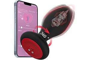 App Controlled Butt Plug - Vibrating Anal Plug with 10 Vibration & 6 Rotation Modes