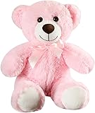Hgplvxj Teddy Bear Stuffed Animals, 13 Inches Teddy Bear Plush Toy Birthday Christmas Valentine’s Day Gift for Kids Girlfriend (Pink)