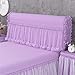 CCBUY Just Contempo Housse de protection en dentelle pour table de chevet Violet 150-160 cm