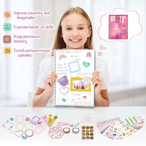 Kit Diario DIY para Niñas con 58+ Piezas miniatura 6