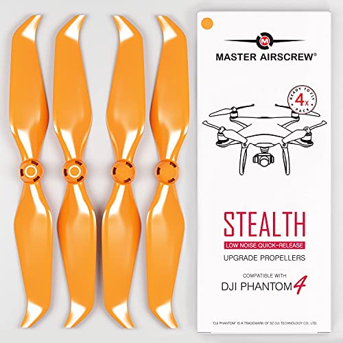 Hélices DJI Phantom 4 Master Airscrew orange pièces de rechange drone