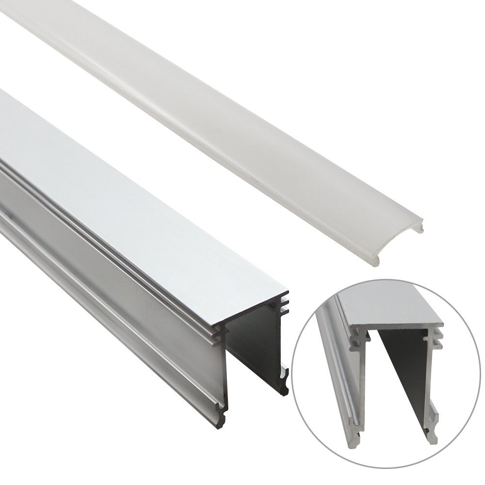 Suреr Brаndѕ TORCHSTAR 3.3ft/1m Aluminum U Channel for LED Strip Lights w/Oyster White Cover - Emulational Neon Effect U01, Pack of 5 🔥 Crаzу Dеаlѕ TORCHSTAR 3.3ft/1m Aluminum U Channel for LED Strip Lights w/Oyster White Cover - Emulational Neon Effect U01, Pack of 5