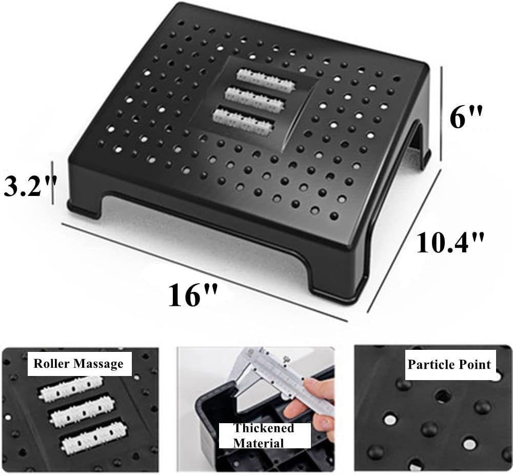 Foot Rest Under Desk Office Desk Footrest, Foot Nursing Stool,Massage Surface Under Desk Step Stool for Posture Support Office and Home Toilet Use : Office Products