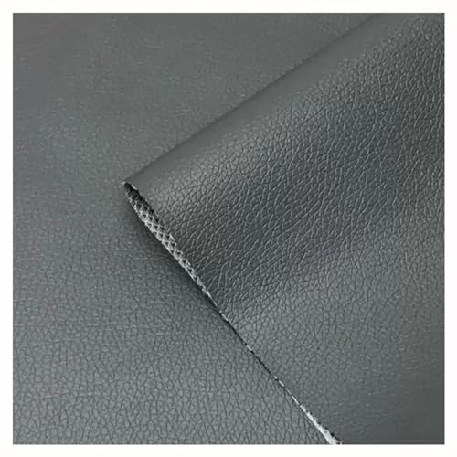 Tissu pour tapisserie bricolage similicuir gris foncé pour chaise et moto