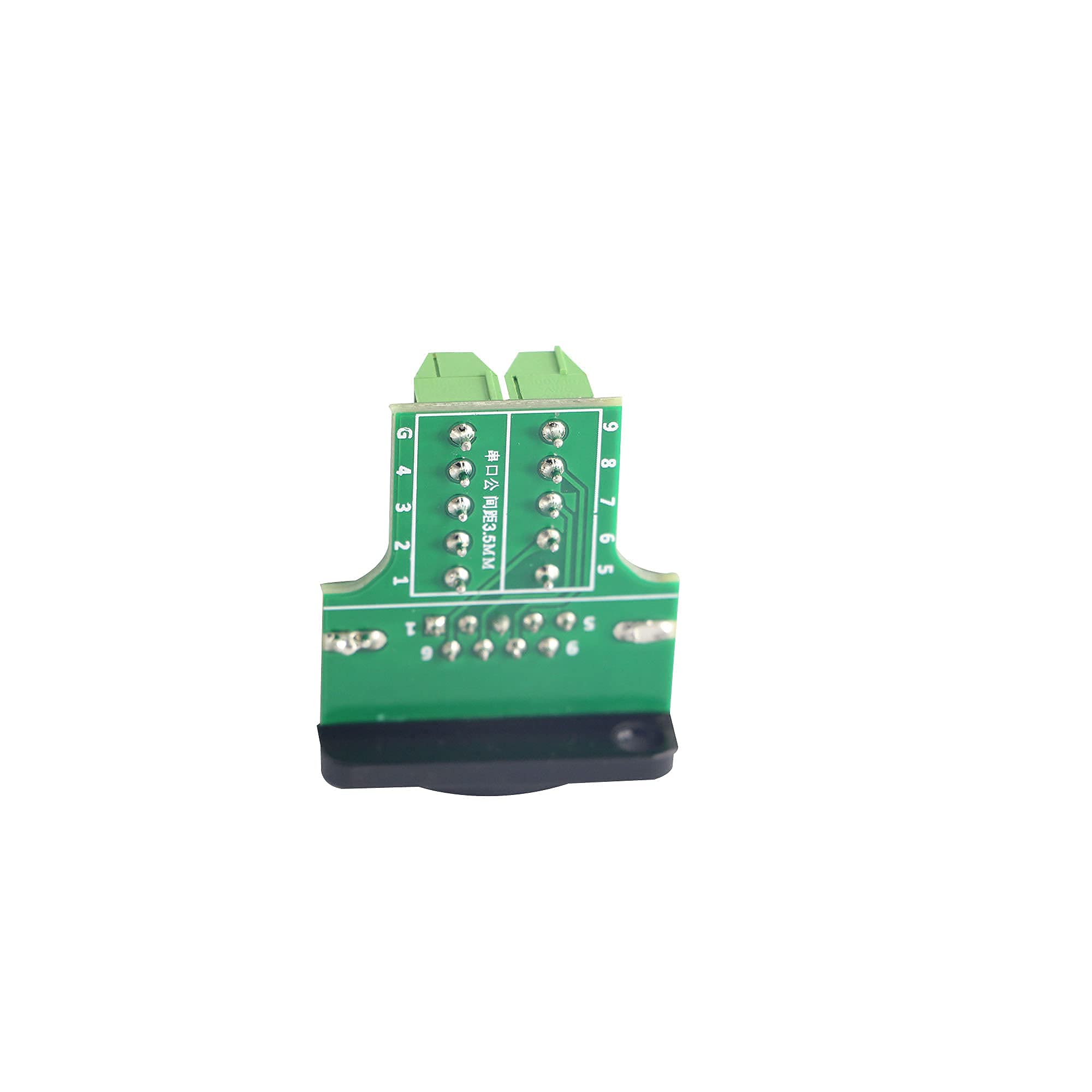QIANRENON DB9 RS232 da seriale a terminale femmina adattatore scheda breakout, connettore a 9 pin di tipo D senza saldatura, nero