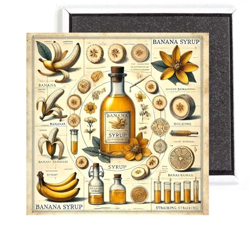 Banana Syrup Fridge Magnet (2 x 2 inches)