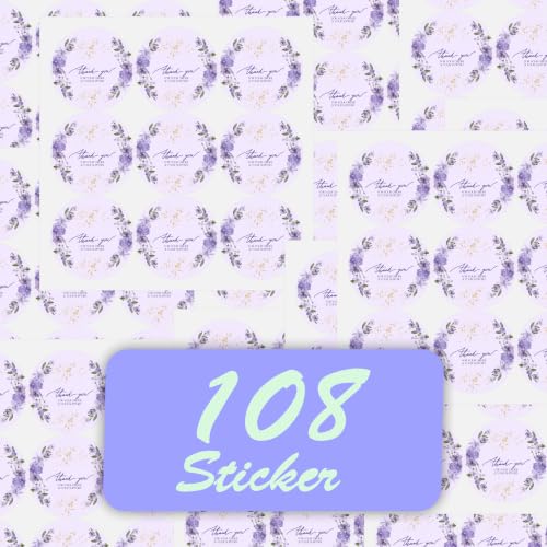 Image of Trifirt Self Adhesive Thank You Stickers for Packaging | Waterproof Vinyl Labels for Small Business, Gift Wrapping, Envelopes, Boxes & Mailers | Strong Adhesive, Easy Peel & Stick (Pattern 1)